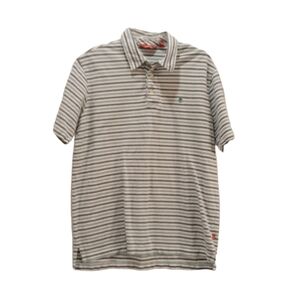 Izod Striped Men's Collar Polo Shirt Size L